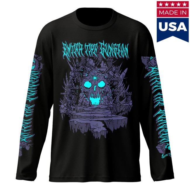 Devolver Digital Store Merch Enter The Gungeon Anniversary Long Sleeve T-Shirt 2 Devolver Digital Store Merch Enter The Gungeon Anniversary Long Sleeve T-Shirt