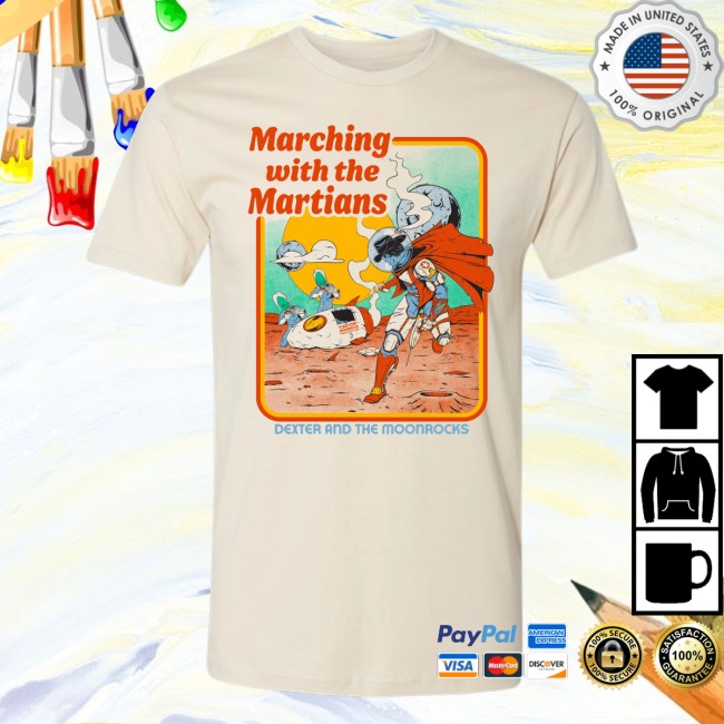 Dexter And The Moonrocks Merch Store Marching W The Martians T-Shirt 2 Dexter And The Moonrocks Merch Store Marching W The Martians T-Shirt