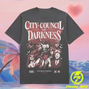 Dropout Merch Store City Council Of Darkness Vhs T-Shirt
