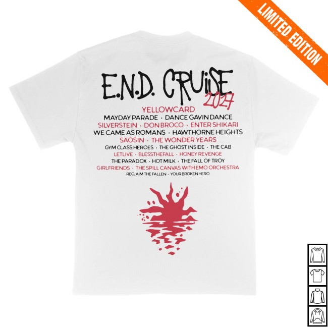 Emo's Not Dead Merch Store Bloody Sun Tee 4 Emo's Not Dead Merch Store Bloody Sun Tee