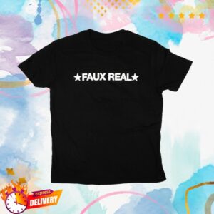 Faux Real Merch Store Logo Tee Black