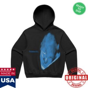 Fontaines D.C. Merch Store Dopamine Chamber Blue Cover Black Hoodie