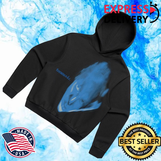 Fontaines D.C. Merch Store Dopamine Chamber Blue Cover Black Hoodie 3 Fontaines D.C. Merch Store Dopamine Chamber Blue Cover Black Hoodie