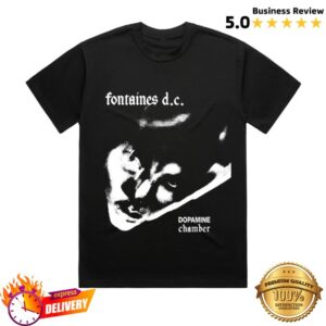 Fontaines D.C. Merch Store Dopamine Chamber One Colour Dc Black Shirt