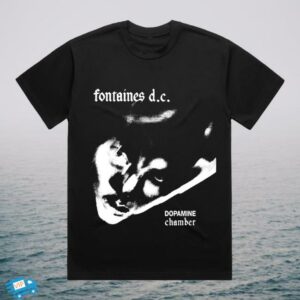 Fontaines Dc Merch Store Dopamine Chamber One Colour Dc Black T-Shirt