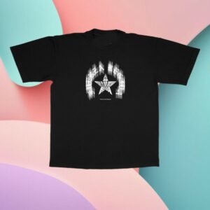 Fuerza Regida Store Merch Echo Star - Black Tshirt