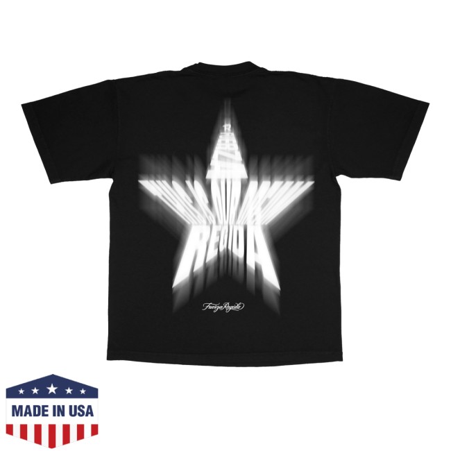 Fuerza Regida Store Merch Echo Star - Black Tshirt 4 Fuerza Regida Store Merch Echo Star - Black Tshirt