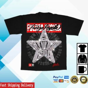 Fuerza Regida Store Merch Rebel - Black Tshirt