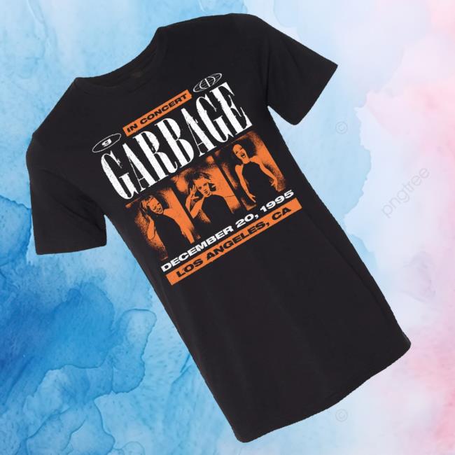 Garbage Merch Store Classic Garbage In Concert Black T-Shirt 3 Garbage Merch Store Shop Classic Garbage In Concert Black T-Shirt