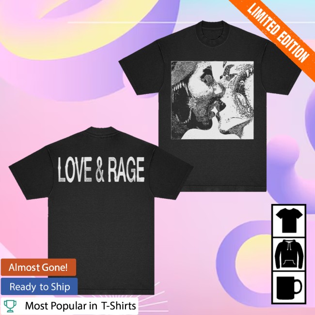 Get A Real Job Kid Merch Store Love & Rage Black Tee 5 Get A Real Job Kid Merch Store Love & Rage Black Tee