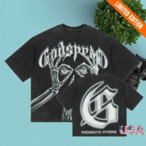 God Speed Merch Store Silencio T-Shirt Black Wash