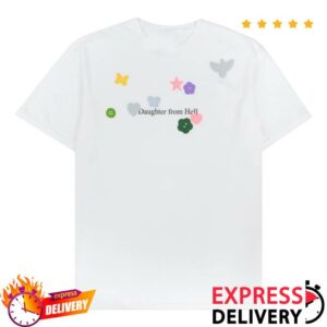 Gracie Abrams Merch Store Daughter From Hell Buttons Tee