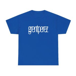 Grent Perez Merch Store Grentperez Blue Logo Shirt