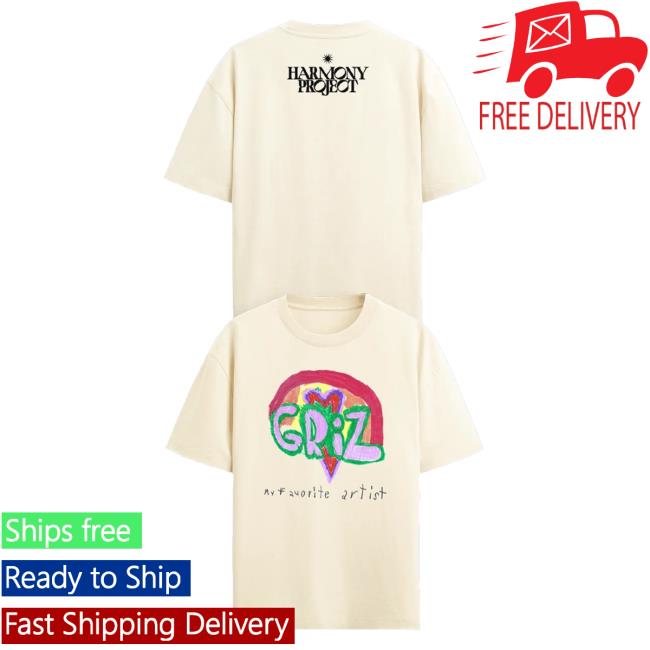Griz Merch Store Harmony Project X Colibri Cream Tee 5 Griz Merch Store Harmony Project X Colibri Cream Tee