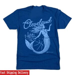 Gv Art Work Merch Store Cleveland Women's Basketball Royal Script T Shirt