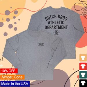 Dutch Bros Merch Store Athletic Department Long Sleeve Shirt