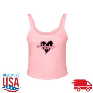 Hole Merch Store Glitter Pink Logo Tank Top