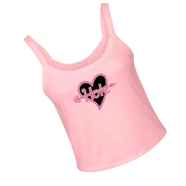 Hole Merch Store Glitter Pink Logo Tank Top 3 Hole Merch Store Glitter Pink Logo Tank Top