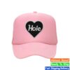 Hole Merch Store Heart Logo Trucker Hat (Pink)