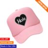 Hole Merch Store Heart Logo Trucker Hat (Pink) 1 Hole Merch Store Heart Logo Trucker Hat (Pink)