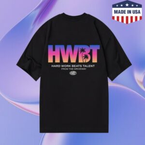 Hwbt Store Merch Miami Sunset Oversized Shirt