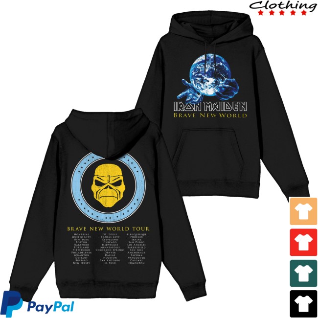 Iron Maiden Store Merch Im50 Brave New World Tour Hoodie 5 Iron Maiden Store Merch Im50 Brave New World Tour Hoodie