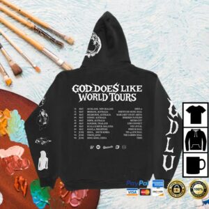 Jid Merch Store Black J.I.D. Au Nz Tour Hoodie