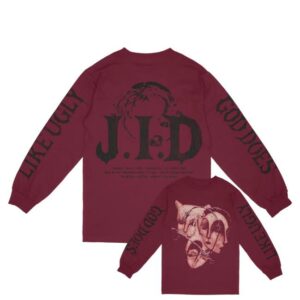 Jid Merch Store Gdlu Burgundy Long Sleeve