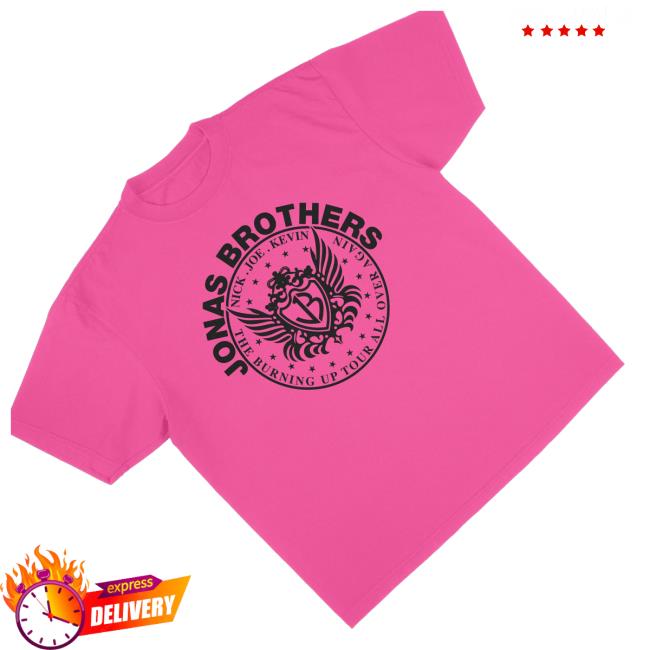 Jonas Brothers Merch Store Jb Crest Tee Pink 3 Jonas Brothers Merch Store Jb Crest Tee Pink