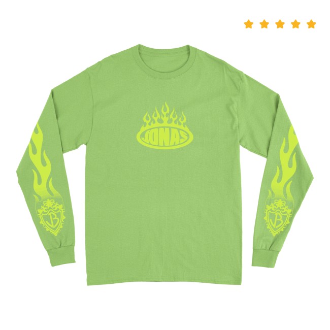 Jonas Brothers Merch Store Jonas Flames Neon Long Sleeve 2 Jonas Brothers Merch Store Jonas Flames Neon Long Sleeve