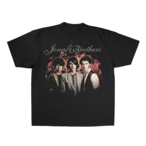 Jonas Brothers Merch Store Vintage Flames Portrait Shirt