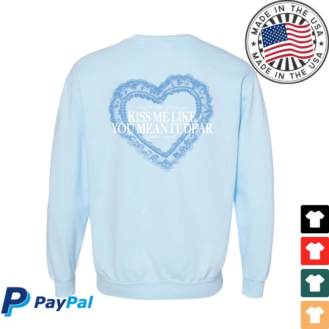 Joshua Bassett Merch Store Kiss Me Crewneck 3 Joshua Bassett Merch Store Kiss Me Crewneck