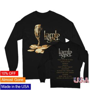 Lamb Of God Merch Store Sacrament Cover Tracklist Long Sleeve