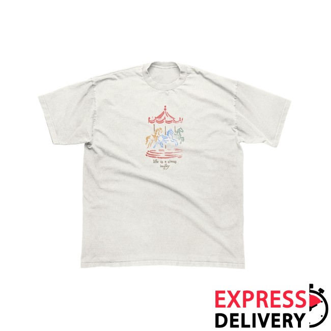 Laufey Merch Store Carousel Ivory Shirt 2 Laufey Merch Store Carousel Ivory Shirt