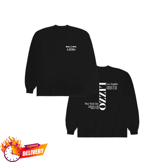 Lizzo Merch Store Blue Note Crewneck 2 Lizzo Merch Store Blue Note Crewneck