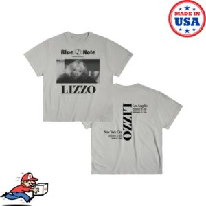 Lizzo Merch Store Blue Note Shirt