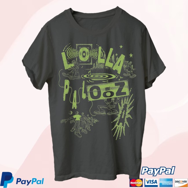 Lollapalooza Merch Store Lolla Collage Lineup Tee 3 Lollapalooza Merch Store Lolla Collage Lineup Tee
