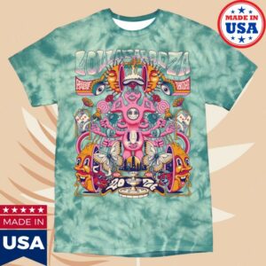 Lollapalooza Merch Store Poster Tie Dye Lineup Tee
