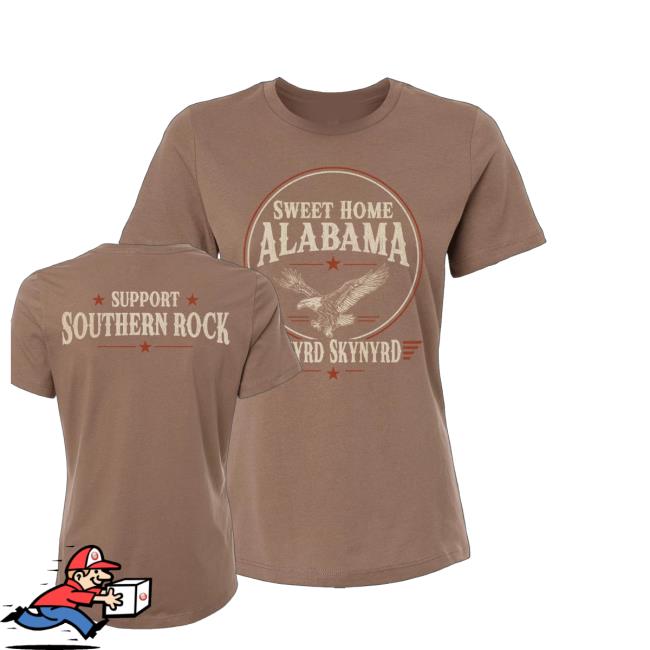Lynyrd Skynyrd Merch Store Bama Bird Vintage Brown Tee 3 Lynyrd Skynyrd Merch Store Bama Bird Vintage Brown Tee