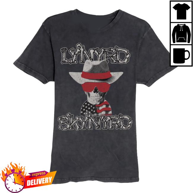 Lynyrd Skynyrd Merch Shop Store Bones Vintage Black Tee