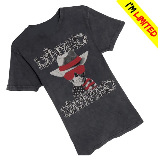 Lynyrd Skynyrd Merch Shop Store Bones Vintage Black Tee