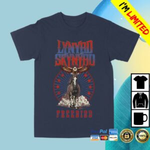 Lynyrd Skynyrd Merch Store Clydesdale Eagle Navy Tour Tee