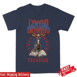 Lynyrd Skynyrd Store Merch Clydesdale Eagle Navy Tour Tee