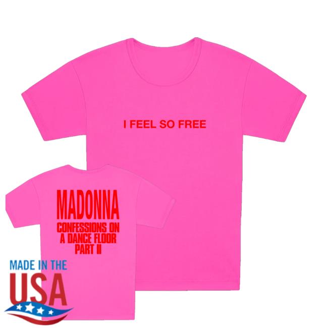 Madonna Merch Store I Feel So Free Baby Tee 3 Madonna Merch Shop I Feel So Free Baby Tee