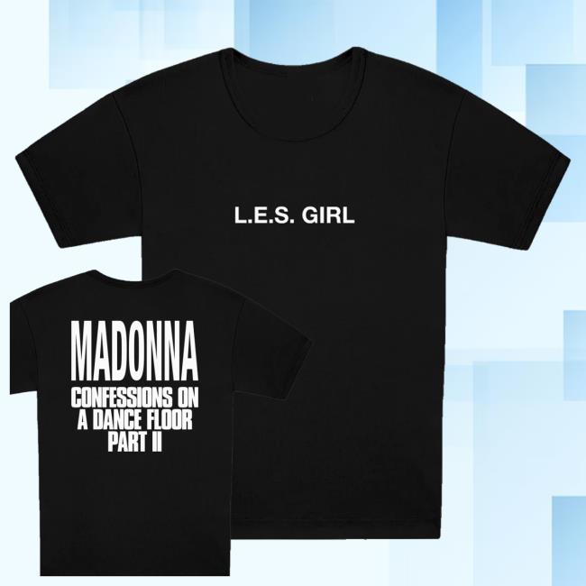 Madonna Merch Store L.E.S. Girl Baby Tee 3 Madonna Merch Store L.E.S. Girl Baby Tee