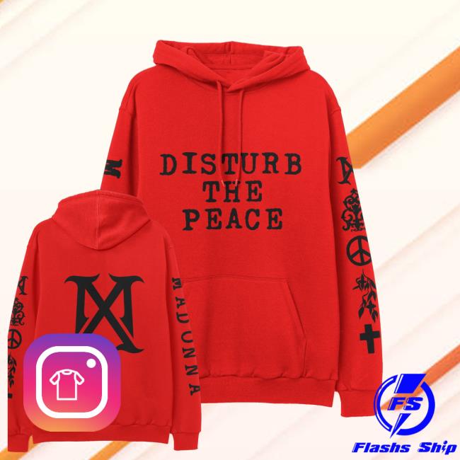 Madonna Store Merch Disturbe The Peace Red Pullover Hoodie 3 Madonna Store Merch Disturbe The Peace Red Pullover Hoodie