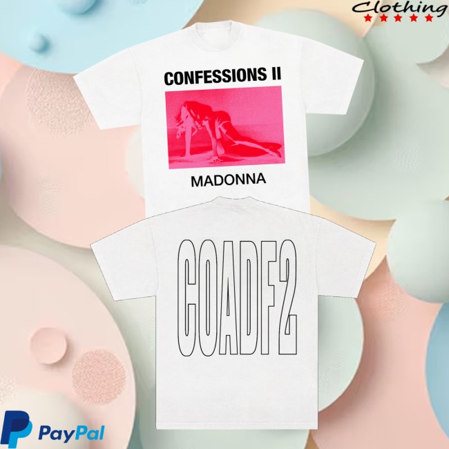 Madonna Store Merch Confessions II Neon Shirt 4 Madonna Store Merch Confessions II Neon Shirt