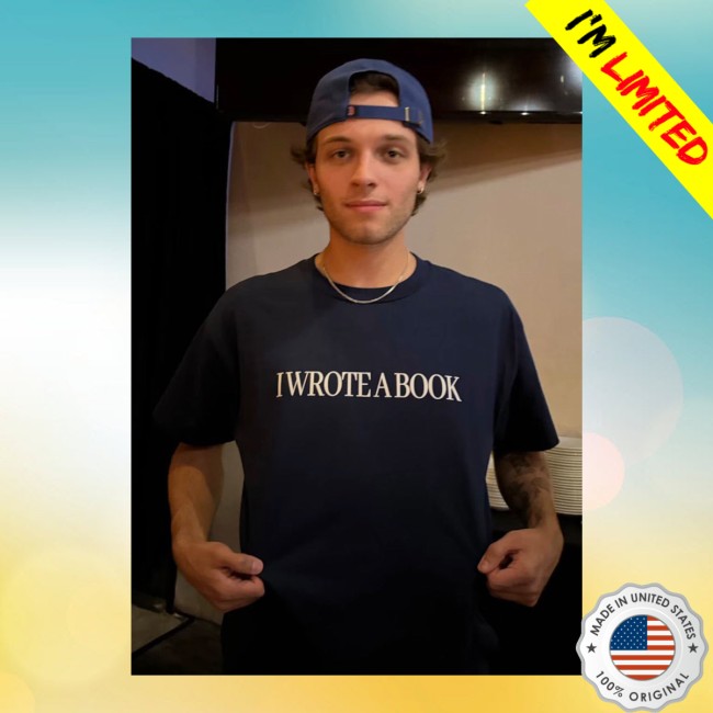 Matthew Sturniolo Wearing I Wrote A Book Shirt 3 Matthew Sturniolo Wearing I Wrote A Book Shirt
