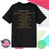 Megadeth Merch Store Rust In Peace Tracklist Tee