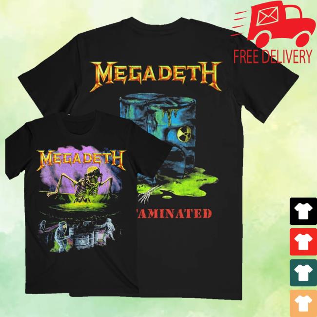 Megadeth Merch Store Contaminated Vintage T-Shirt